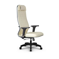 Кресло для руководителя Метта L 1m 40M/2D_17831_Кожа перфорированная NewLeather – Черный