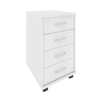 Riva Тумба подкатная с фолдингом А.ТМ-4F Белый 420*450*708