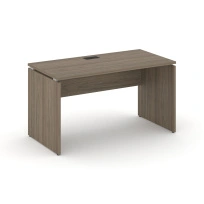Стол офисный Style Project SN-D.SP-023 / Акация Лорка – Белый – Черная заглушка / 1380×800×750