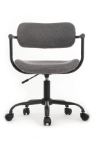 Кресло Kolin W-231 Чёрный каркас/Голубая ткань 600×600×750-830