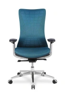 Кресло для руководителя College HLC-2588F/ORANGE Сетка оранжевый / Крестовина алюминий