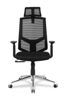 Кресло для руководителя College HLC-1500HLX/GREY Спинка - сетка Серый / Сиденье - полиэстер Серый