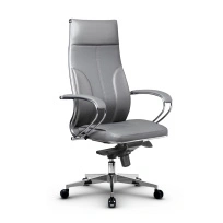 Кресло для руководителя Метта L 1m 46/K_17841_Кожа перфорированная NewLeather - Темно-коричневый_Кожа перфорированная NewLeather - Темно-коричневый