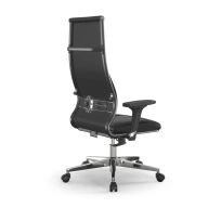 Кресло для руководителя Метта L 1m 46/2D_17834_Кожа перфорированная NewLeather - Темно-коричневый_Кожа перфорированная NewLeather - Темно-коричневый