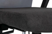 Кресло офисное College CLG-426 MBN-B Grey Спинка - сетка Серый / Сиденье - полиэстер Черный