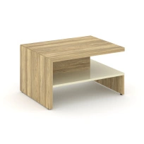 Стол журнальный Corner (Корнер) COR.SJ Каштан Тоскана/Черный 800×600×450