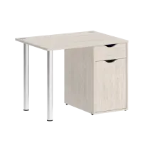 Home Office Стол офисный VR.SP-3-98.1 Серый/Хром опоры 980×720×750