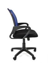 Кресло офисное Chairman 696 Россия TW-05 Пластик черный / Спинка синяя
