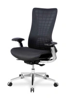 Кресло для руководителя College HLC-2588F/ORANGE Сетка оранжевый / Крестовина алюминий