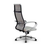 Кресло для руководителя Метта L 1m 42/K_17834_Кожа перфорированная NewLeather – Черный