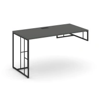 Стол офисный для опорной тумбы правый Rift RF.SPOT-003 (R) Дуб Табак/Металл Черный 1380×600×750