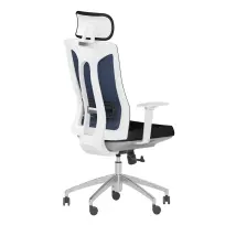Кресло для руководителя ТЕСЛА / Тесла серый TESLA White Grey