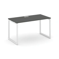 Стол офисный Style Project SN-4O.SP-011 / Дуб Табак – Металл Белый / 980×700×750