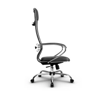 Кресло для руководителя Метта L 1m 42/K_17833_Кожа перфорированная NewLeather – Черный