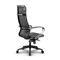 Кресло для руководителя Метта L 1m 42/K_17840_Кожа перфорированная NewLeather – Черный