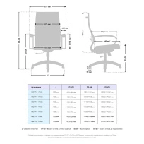 Кресло офисное METTA B 2b 19/K130 (Черный ), Основание 17834