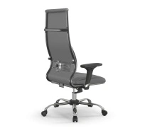 Кресло для руководителя Метта L 1m 46/2D_17833_Кожа перфорированная NewLeather - Темно-коричневый_Кожа перфорированная NewLeather - Темно-коричневый