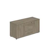 Тумба опорная мобильная Wing с 3-мя ящиками / WN.202.OL / 1204×462×581 / Дуб светлый