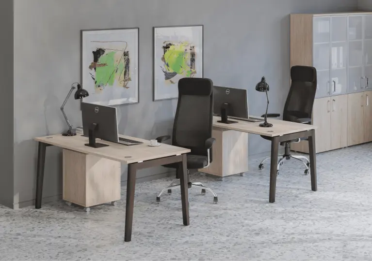 Мебель для персонала Onix Wood цвет Денвер Светлый - Дуб Тёмный