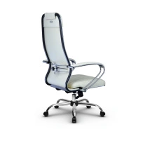 Кресло для руководителя Метта L 1m 40M/K_17833_Кожа перфорированная NewLeather – Черный