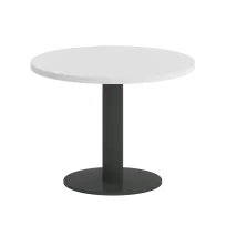 Home Office Стол журнальный круглый VR.SP-5-60.1G Тиквуд светлый/Серый металл 600*600*453