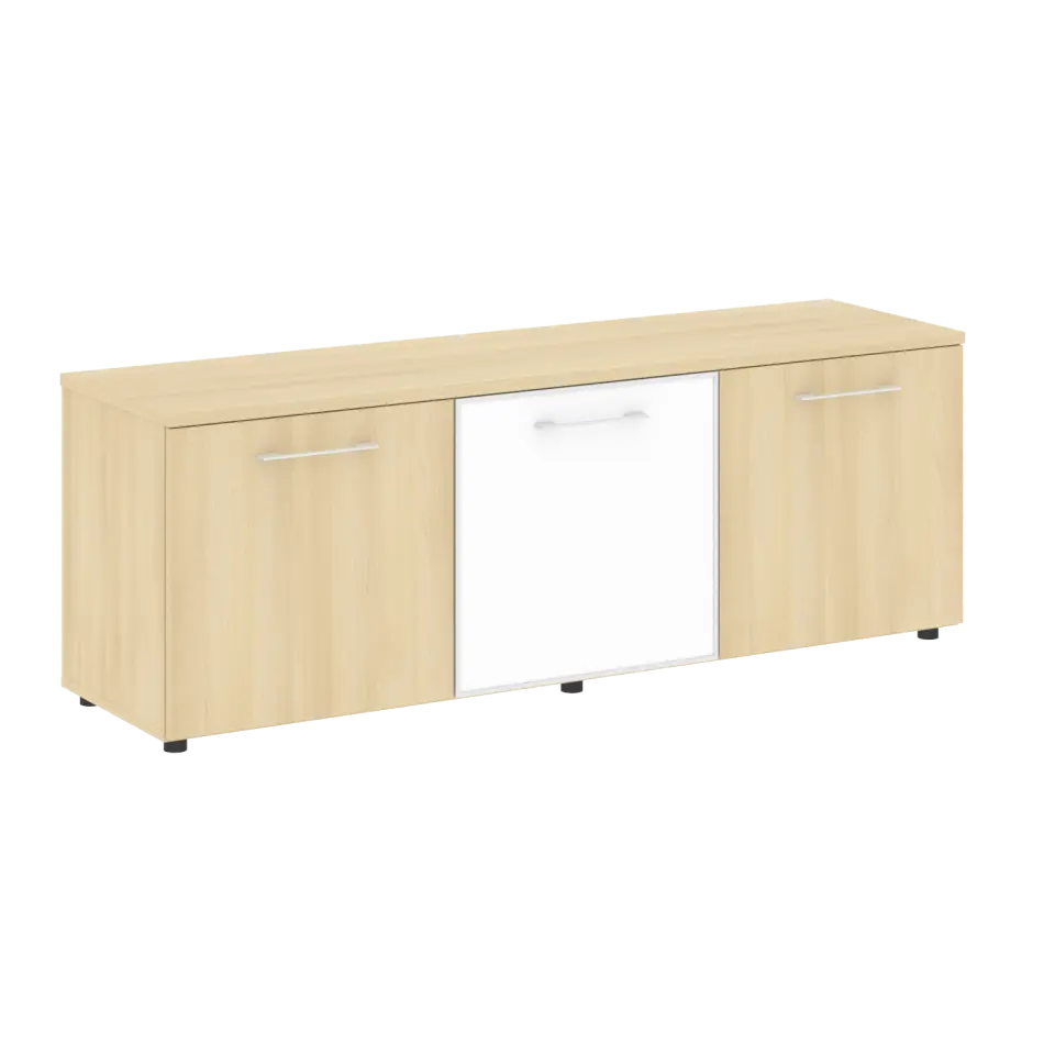 Тумба модульная LT.TS-3.4 white Yalta / Акация – Стекло white 1642×450×580