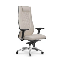 Кресло для руководителя Метта L 1m 50M/4D_17838_Кожа перфорированная NewLeather - Черный_Кожа перфорированная NewLeather - Черный