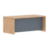 Стол для руководителя TLST 189H Сосна Эдмонт Z/Серо-голубой 1800×900×750 TORR LUX