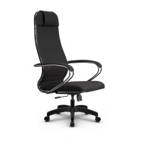 Кресло для руководителя Метта L 1m 38K2/K_17831_Кожа перфорированная NewLeather – Черный