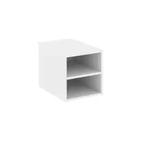 Тумба для документов с двумя открытыми нишами Style Project SN.TP-013 / Тиквуд Светлый / 343×591×352
