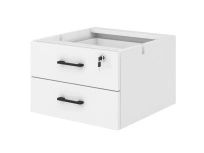 Тумба для документов подвесная с 2 ящиками Тип 2 ECOSTILE / Белый EVL294/ANT.H