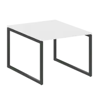 Metal System Quattro Перег. стол (1 столешница) на О-образном м/к 40БО.ПРГ-1.1 Акация/Антрацит металл 1000*1235*750