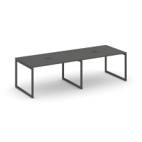 Стол для переговоров Style Project SN-4O.SPRG-014 Акация Лорка/Металл Черный 3160×980×750