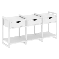 Loft Тумба на регулируемых опорах наборная. Вариант №4 VR.L-TN-4.O Тиквуд тёмный/Чёрный металл 1440×460×719