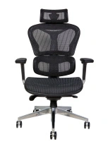 Кресло для руководителя NORDEN Hero black / черный пластик / черная сетка