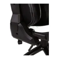 Кресло игровое NORDEN Lotus PRO carbon / черно - красная экокожа/ стальная крестовина