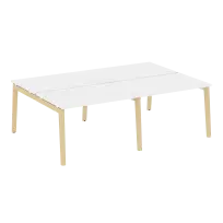 Onix Wood Рабочая станция OW.D.RS-4.2.8 Белый бриллиант/Дуб светлый/Белый металл 2360*1635*750