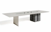 Стол для переговоров 2,4м. Stone / Шпон дуба TA85 E1ZP2412D/TA85