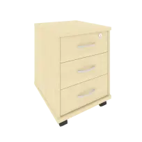 Riva Тумба подкатная 3 ящ. с фолдингом А.ТМ-3F Белый 420*450*556