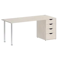 Home Office Стол офисный VR.SP-3-178.4 Серый/Хром опоры 1780×720×750