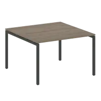 Metal System Quattro Перег. стол (1 столешница) на П-образном м/к 40БП.ПРГ-1.2 Акация/Антрацит металл 1200*1235*750