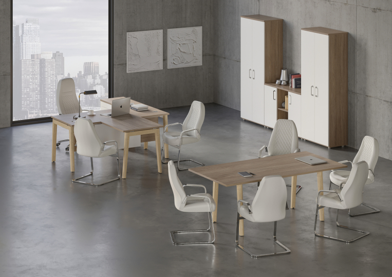 Кабинет руководителя Onix Wood Direct цвет Дуб Аризона - Дуб Светлый