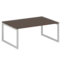 Metal System Quattro Перег. стол (1 столешница) на О-образном м/к 50БО.ПРГ-1.5 Акация/Антрацит металл 1800*1235*750