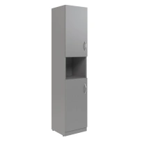 Шкаф для документов высокий левый с двумя глухими дверьми Simple SR-5U.4(L) Дуб Юкон Модерн 386×375×1815