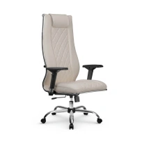 Кресло для руководителя Метта L 1m 50M/4D_17833_Кожа перфорированная NewLeather - Черный_Кожа перфорированная NewLeather - Черный