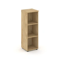 Стеллаж средний узкий Style Project / SN.STU.E-200 Белый – Тиквуд Светлый / 400×400×1203